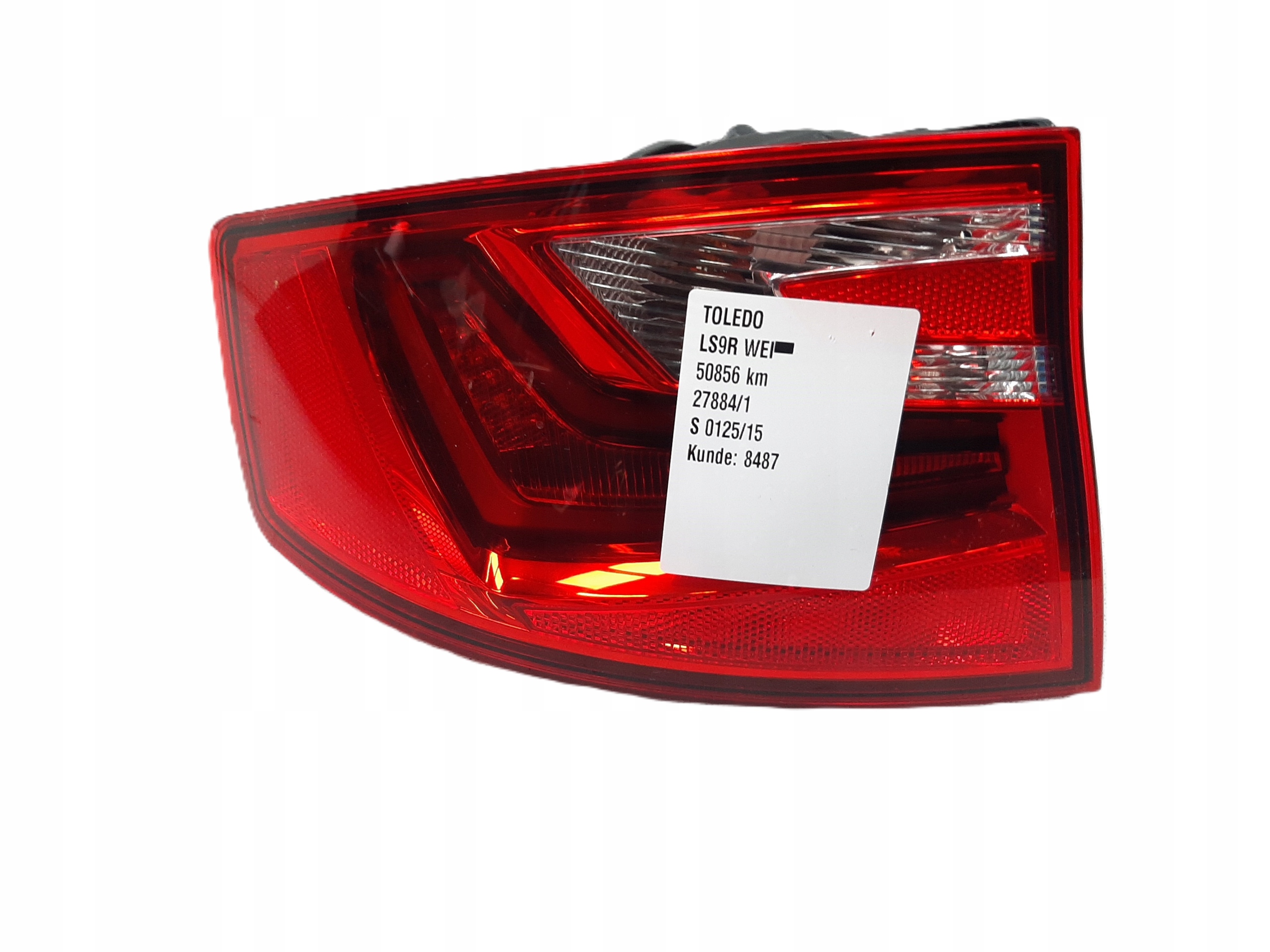 SEAT TOLEDO IV 2012-19R LAMPA LEWY TYŁ HELLA 6JH945095C