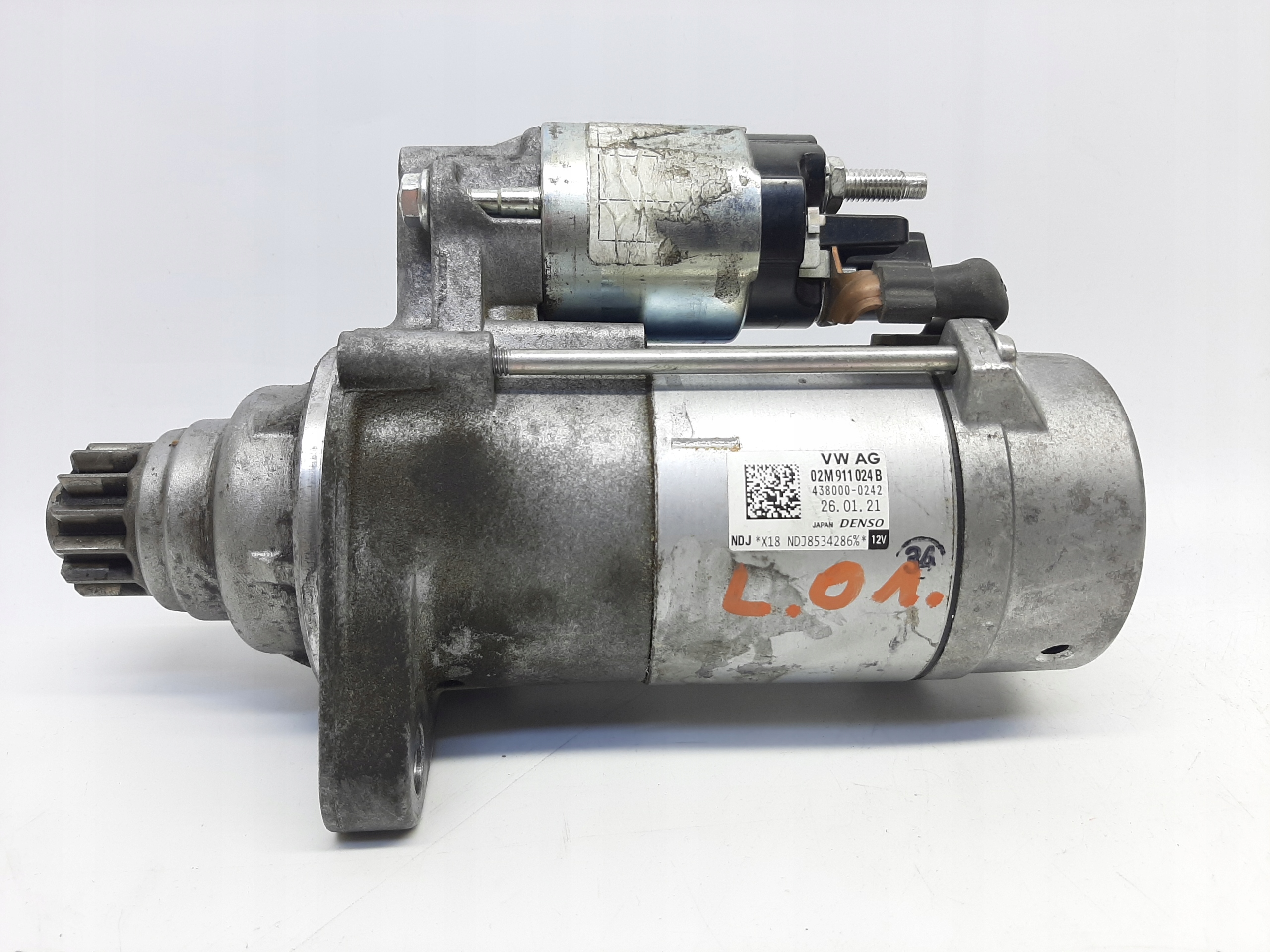 AUDI A3 S3 A3 Cabrio Q2 Q3 2.0 TDI Rozrusznik Starter Denso 02M911024B