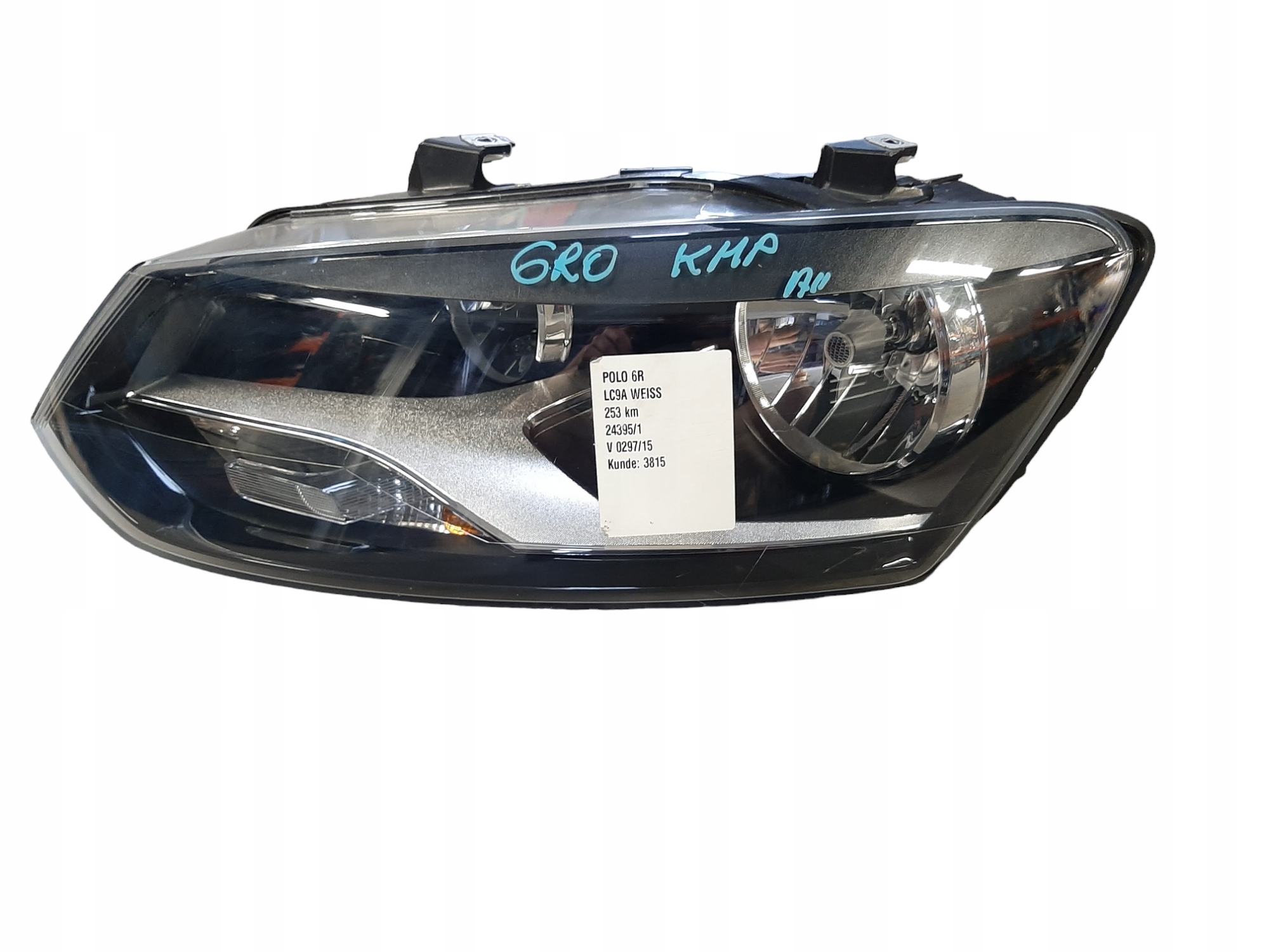 VW POLO 2008-2012 REFLEKTOR LAMPA PRZÓD LEWY UK 6R2941007F