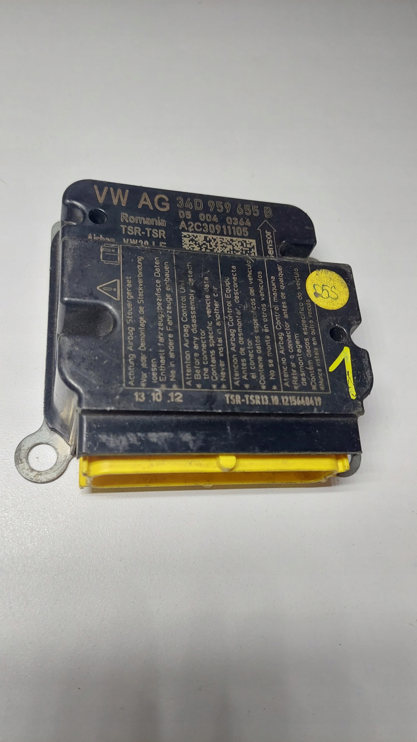 VW MODUŁ SENSOR STEROWNIK AIRBAG PODUSZEK POWIETRZNY 34D959655B